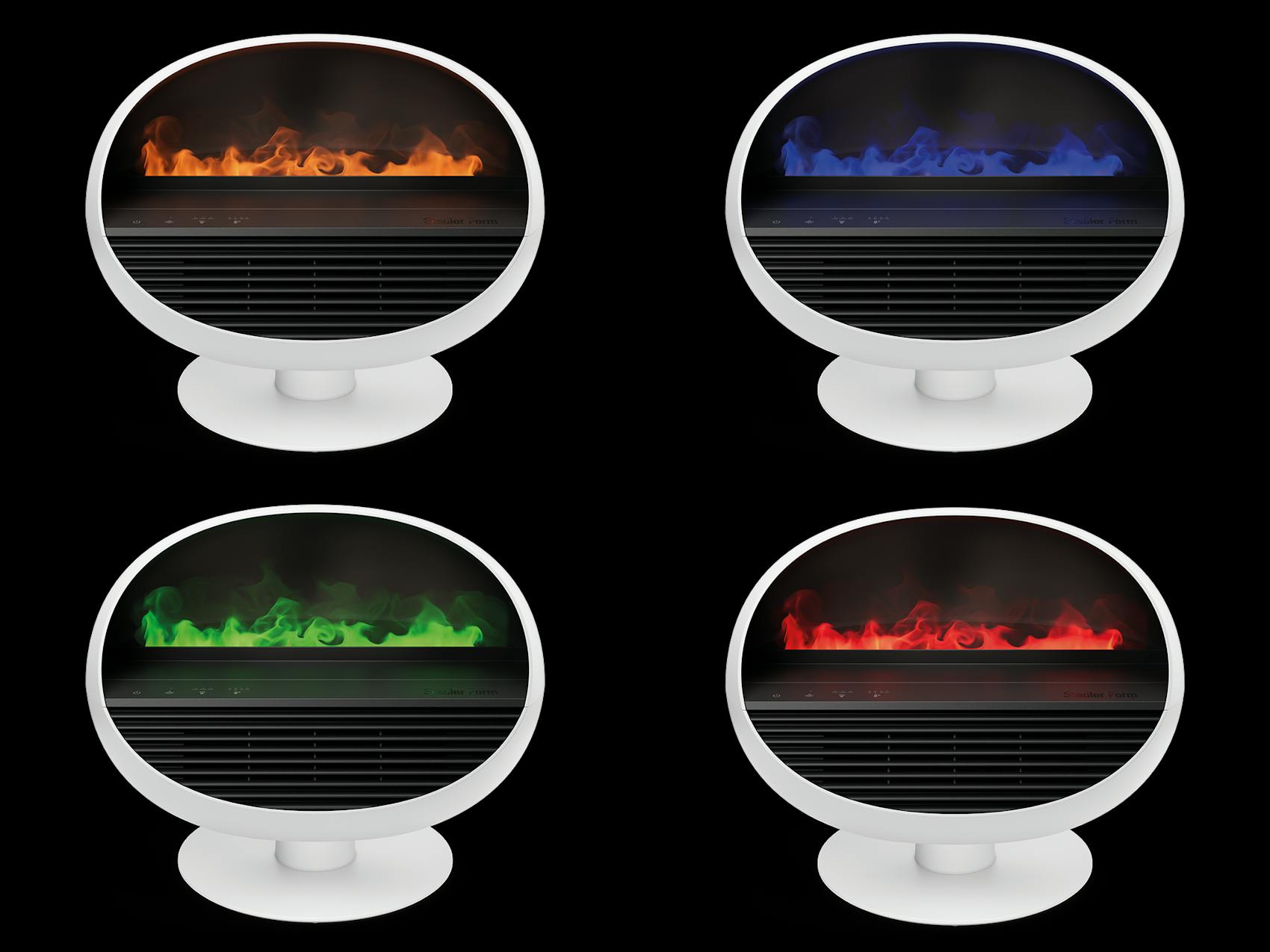 Stadler Form Erik four color variations: amber, blue, green, red Stadler Form Erik four color variations: amber, blue, green, red