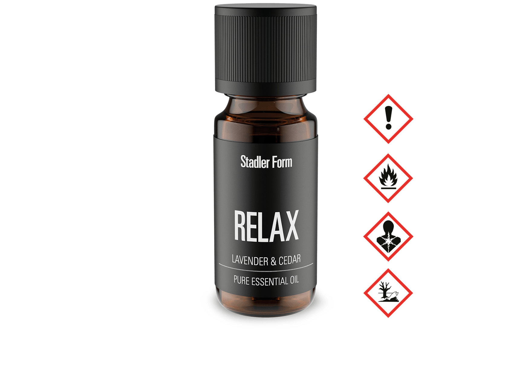 Relax essential oil by Stadler Form with symbols