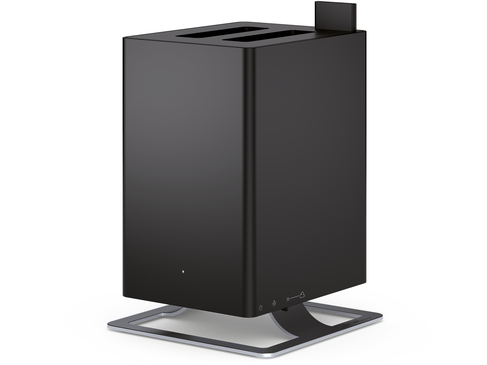 Anton humidifier by Stadler Form in black as perspective view