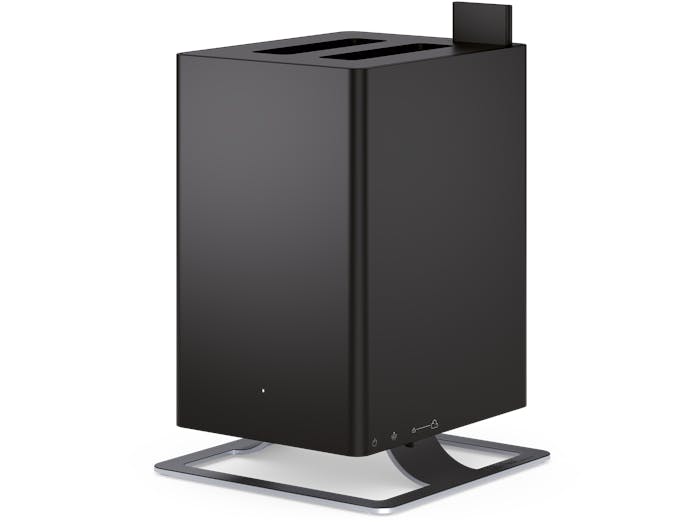 Anton humidifier by Stadler Form in black as perspective view