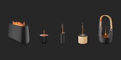 Image trend letter products with flame effect 2023