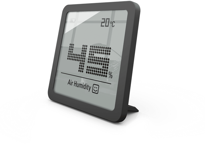 Selina little hygrometer by Stadler Form in black Selina little hygrometer by Stadler Form in black as perspective view