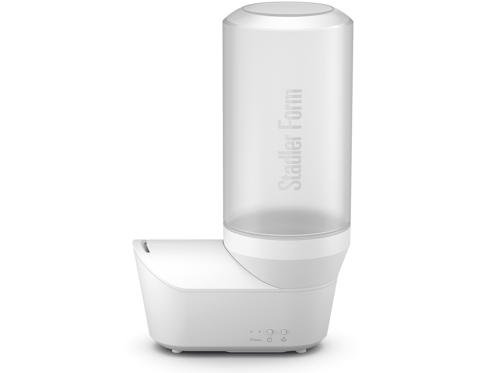 Emma personal humidifier by Stadler Form in white Emma personal humidifier by Stadler Form in white as front view