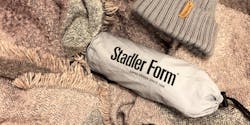 Emma humidifier by Stadler Form packed for a journey