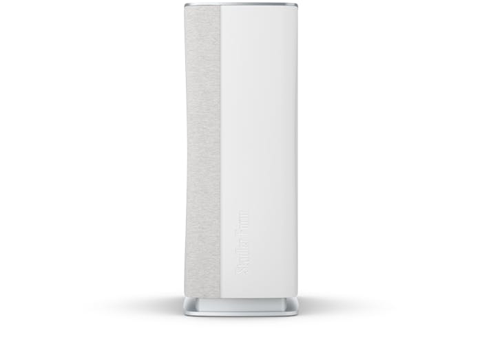 Roger little air purifier by Stadler Form in white as side view