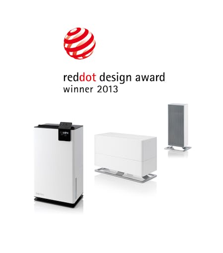 reddot design award Gewinnergeräte von Stadler Form 2013 reddot design award Gewinner Geräte 2013 Luftentfeuchter Albert, Luftbefeuchter Oskar big und Heizgerät Anna von Stadler Form