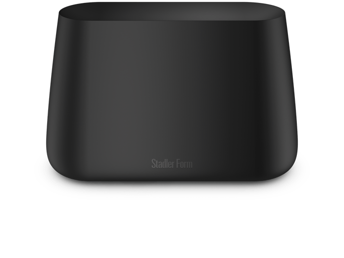 Ben humidifier by Stadler Form in black Ben humidifier by Stadler Form in black as front view