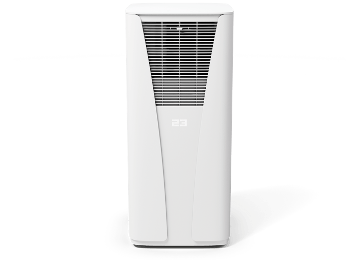 Emil air conditioner by Stadler Form in white front view