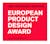 Logo European Product Design Award 2021 Honorable Mention for Leo fan by Stadler Form