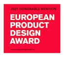 Logo European Product Design Award 2021 Honorable Mention for Leo fan by Stadler Form