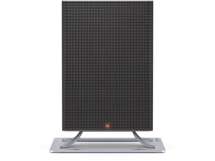 Anna little heater by Stadler Form in titanium as front view