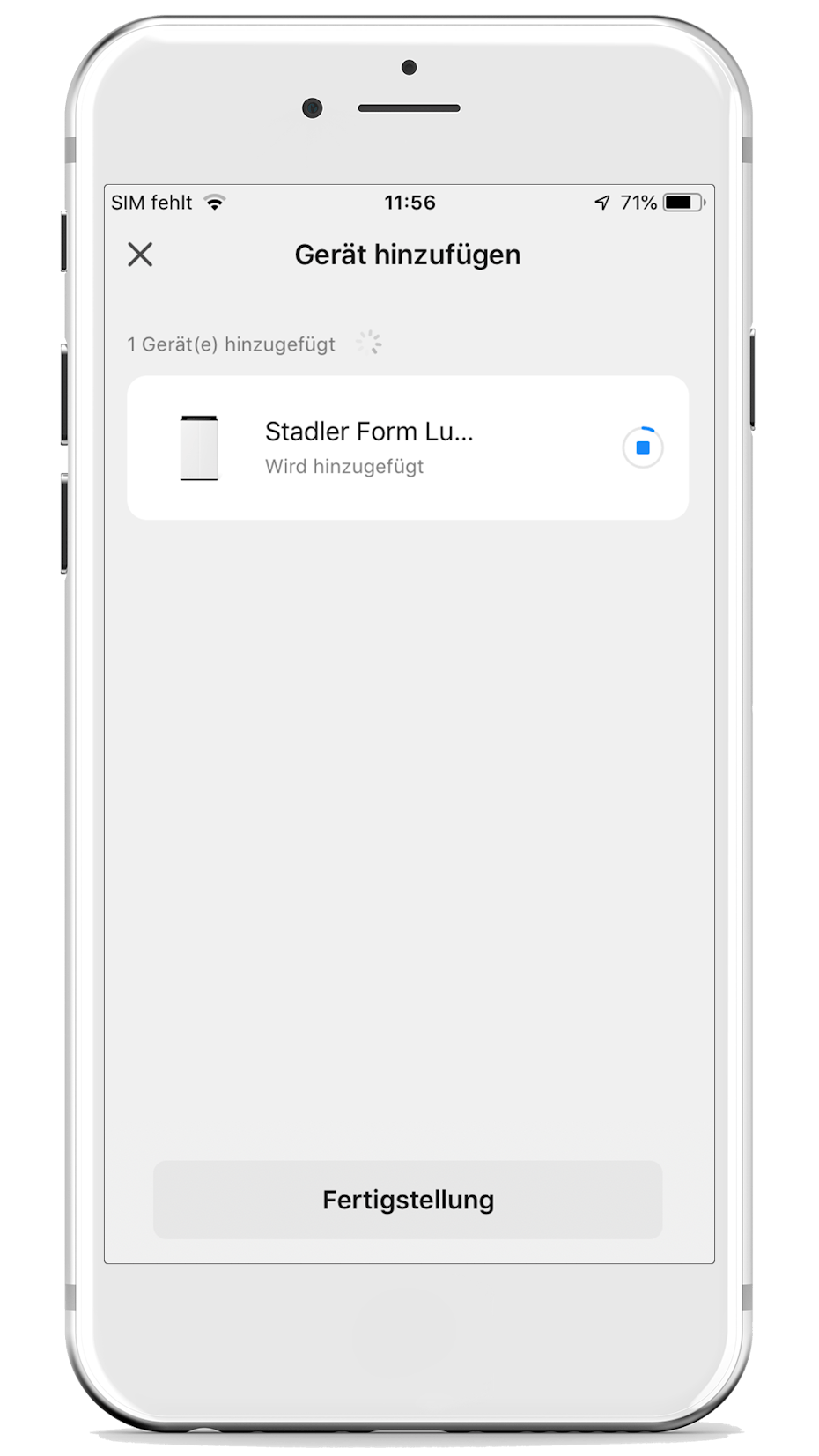 Stadler Form App Lukas Pro wird hinzugefügt