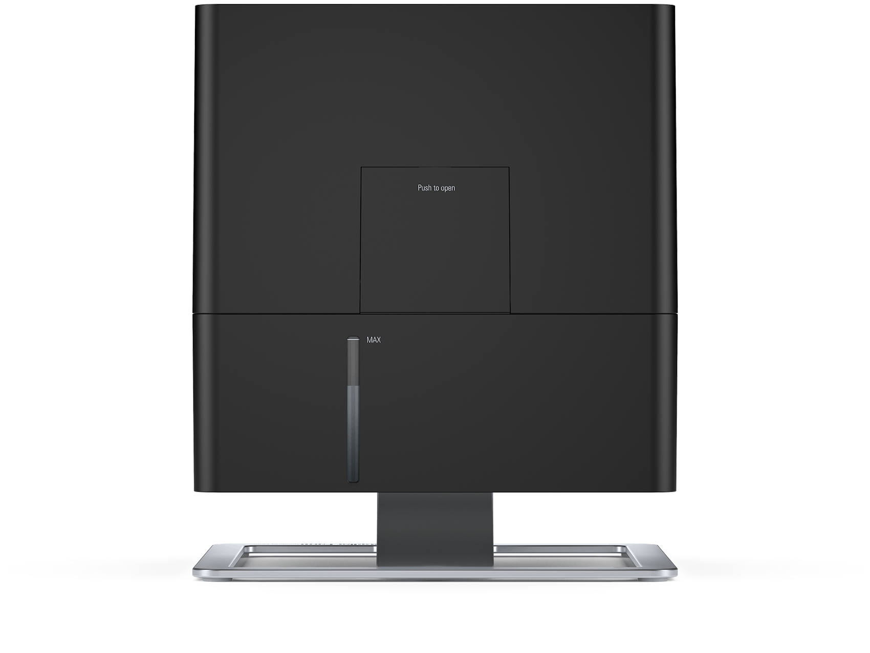 Oskar humidifier by Stadler Form in black Oskar humidifier by Stadler Form in black as side view