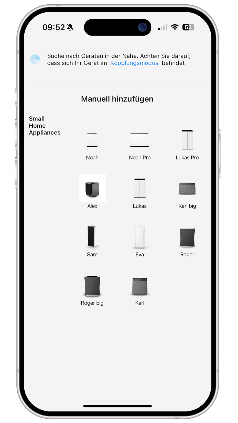 SF App Gerät manuell hinzufügen SF App Gerät manuell hinzufügen