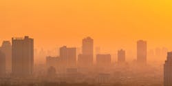 City with high PM pollution
