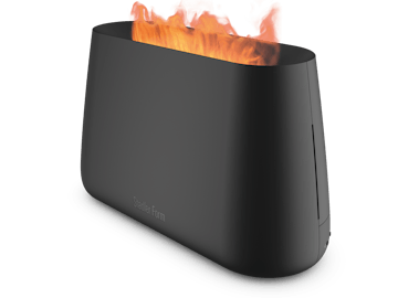 Ben humidifier by Stadler Form in black as perspective view