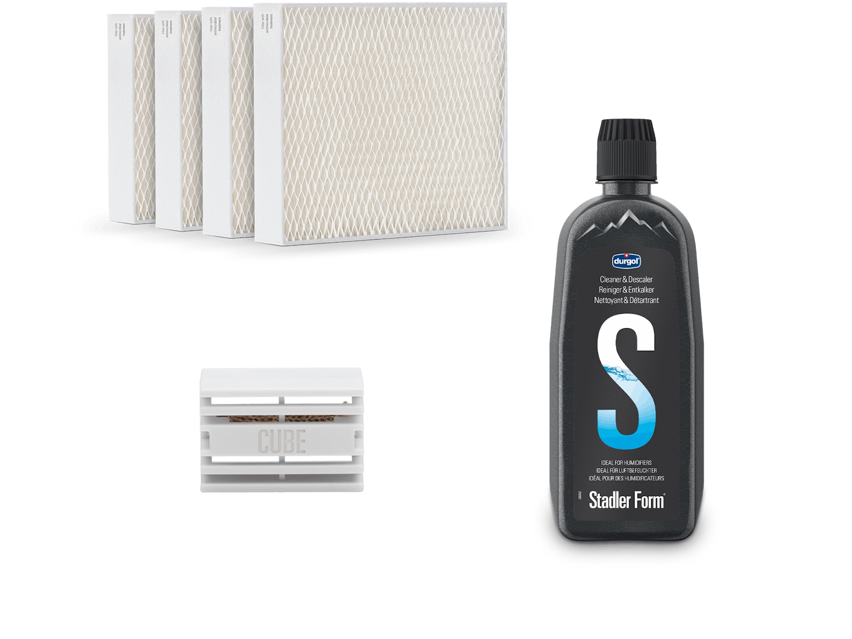 Im Lieferumfang enthaltenes Zubehör mit Servicepaket Oskar big & Karl big Luftbefeuchter von Stadler Form Im Lieferumfang enthaltenes Zubehör mit Servicepaket Oskar big & Karl big Luftbefeuchter von Stadler Form