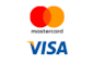 Credit card logo from Visa and Mastercard