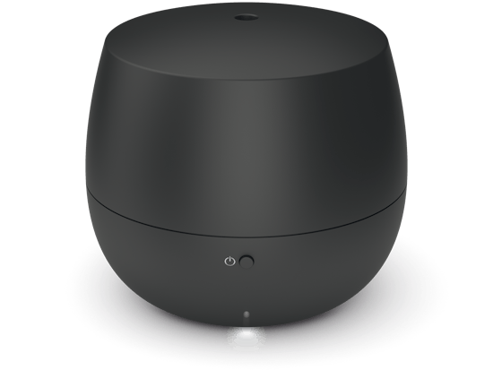 Mia aroma diffuser by Stadler Form in black as perspective view
