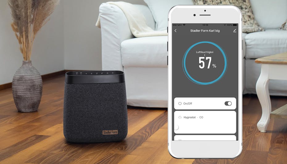Stadler Form humidifier Karl Stadler Form humidifier Karl control via app