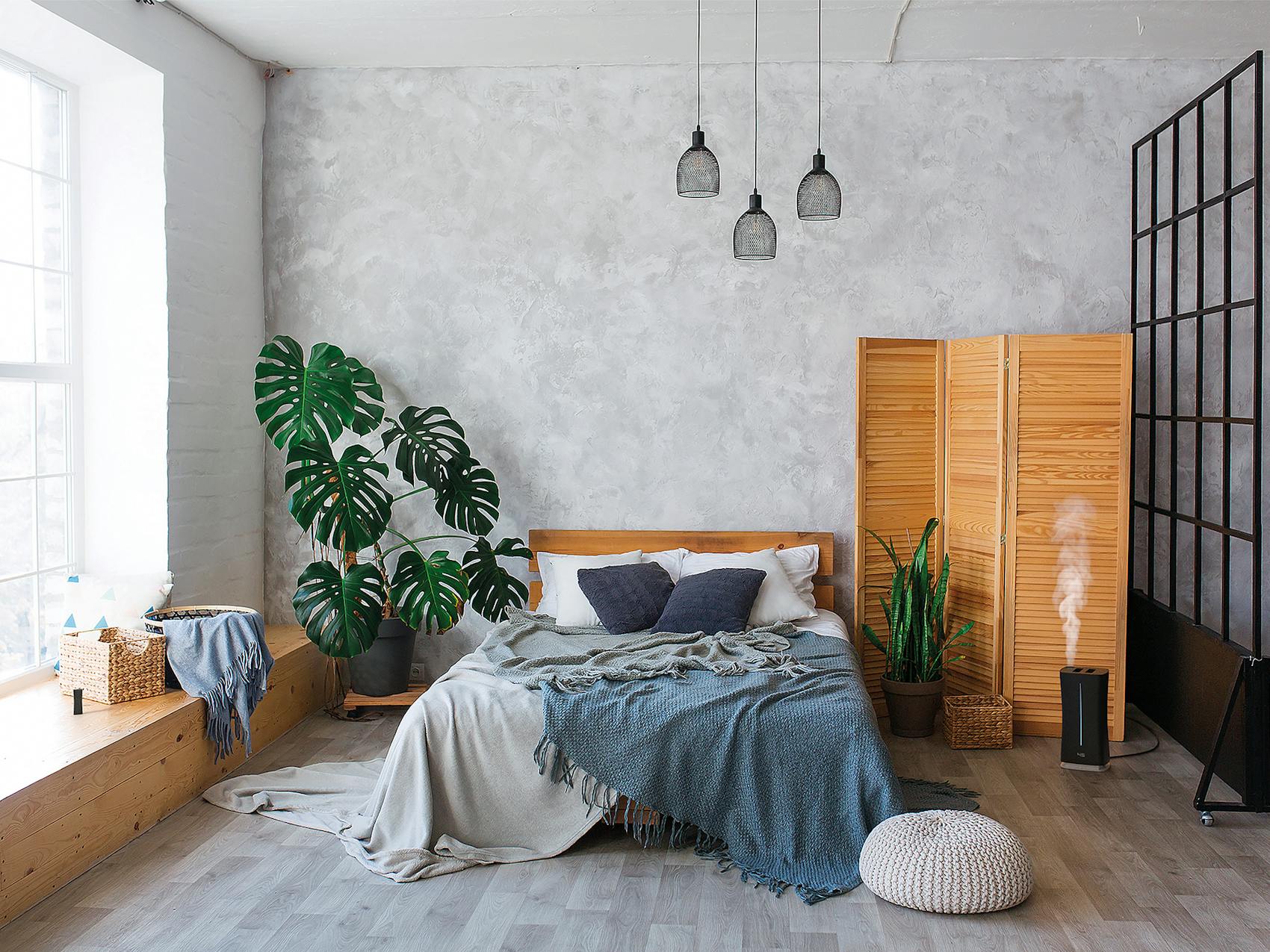 Stadler Form Eva humidifier in a bedroom