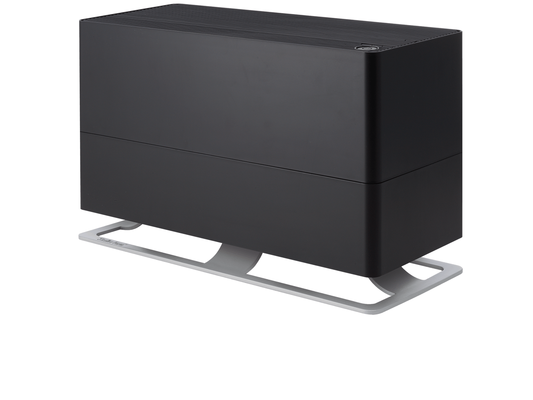 Oskar big humidifier by Stadler Form in black as perspective view