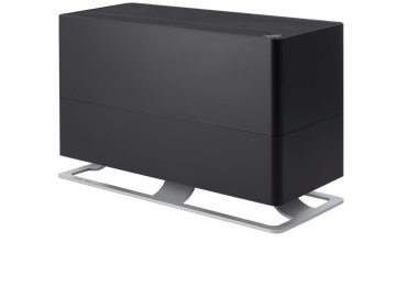Oskar big humidifier by Stadler Form in black as perspective view