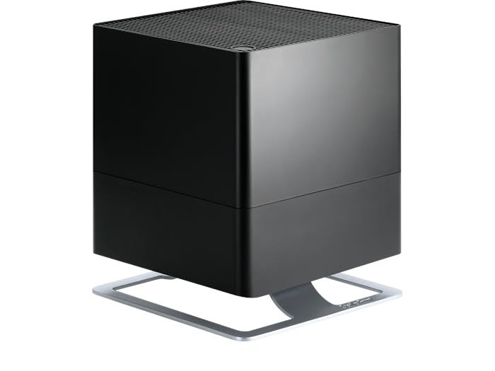 Oskar humidifier by Stadler Form in black as perspective view