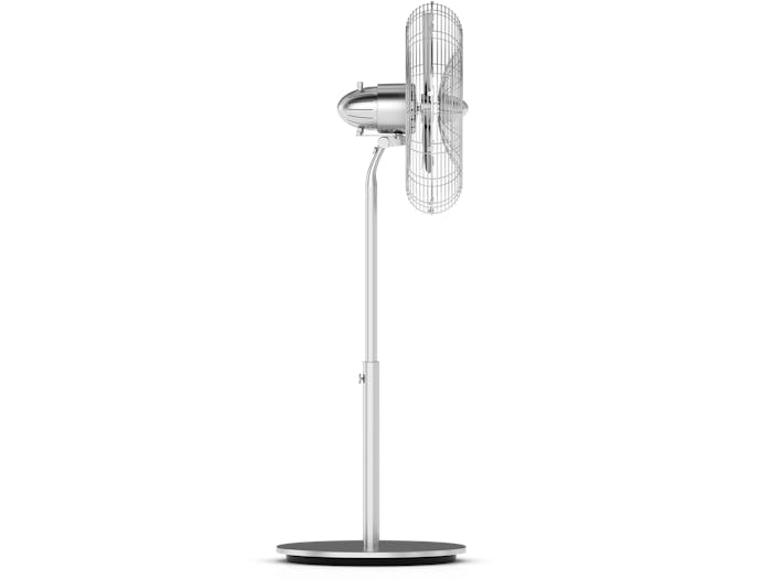 Charly stand fan by Stadler Form as side view