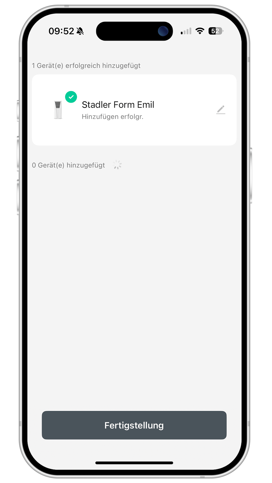 Stadler Form App Emil hinzugefügt