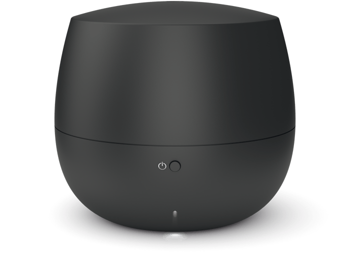 Mia aroma diffuser by Stadler Form in black as front view