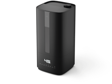 Humidificateur Oliver par Stadler Form Humidificateur Oliver par Stadler Form en noir, vue en perspective
