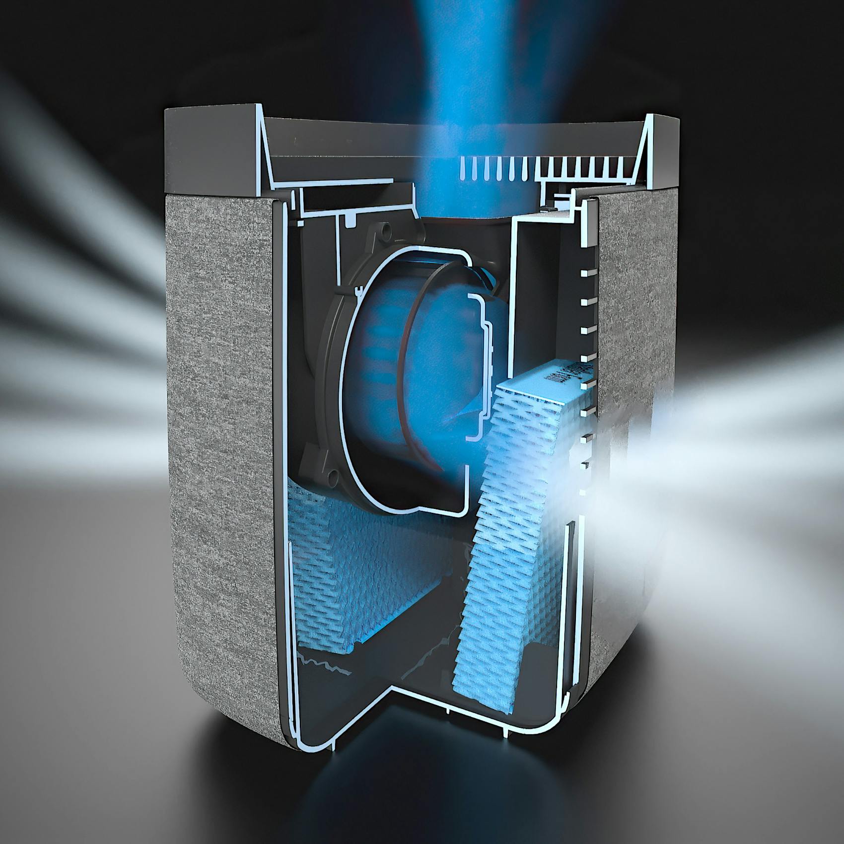 Image that shows technique of humidifier Karl and Karl big from Stadler Form Image that shows technique of humidifier Karl and Karl big from Stadler Form