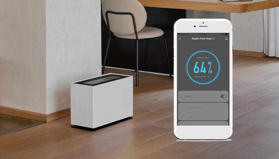 Noah Pro humidifier from Stadler Form with app control Noah Pro humidifier from Stadler Form with app control