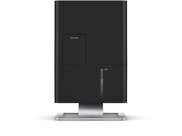 Oskar little humidifier by Stadler Form in black Oskar little humidifier by Stadler Form in black as side view