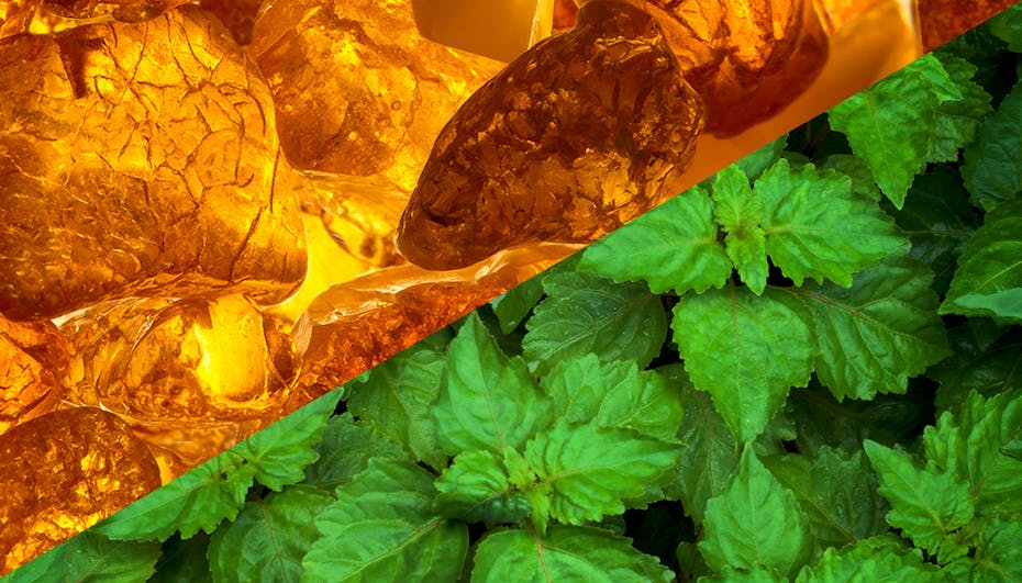 Duftvisualisierung von Amber und Patchouli Duftvisualisierung von Amber und Patchouli