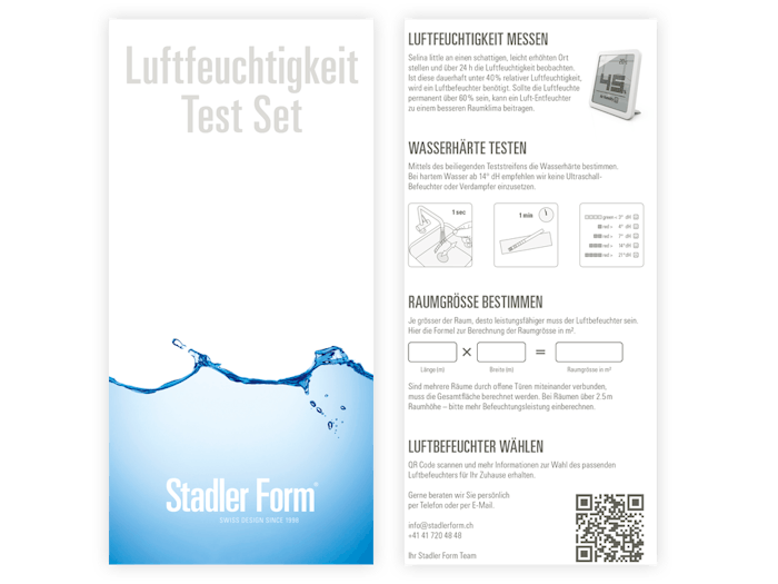 humidity testing set by stadler form includes selina little white hygrometer by stadler form and water hardness testing stripe and instruction manual