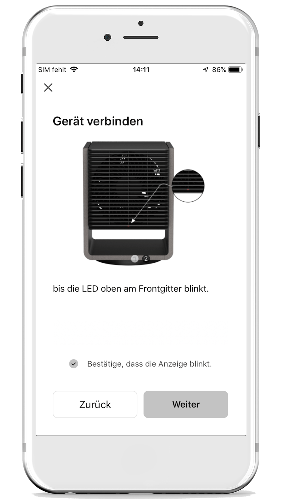 Stadler Form App WiFi Verbindung bestätigen Alex Stadler Form App WiFi Verbindung bestätigen Alex