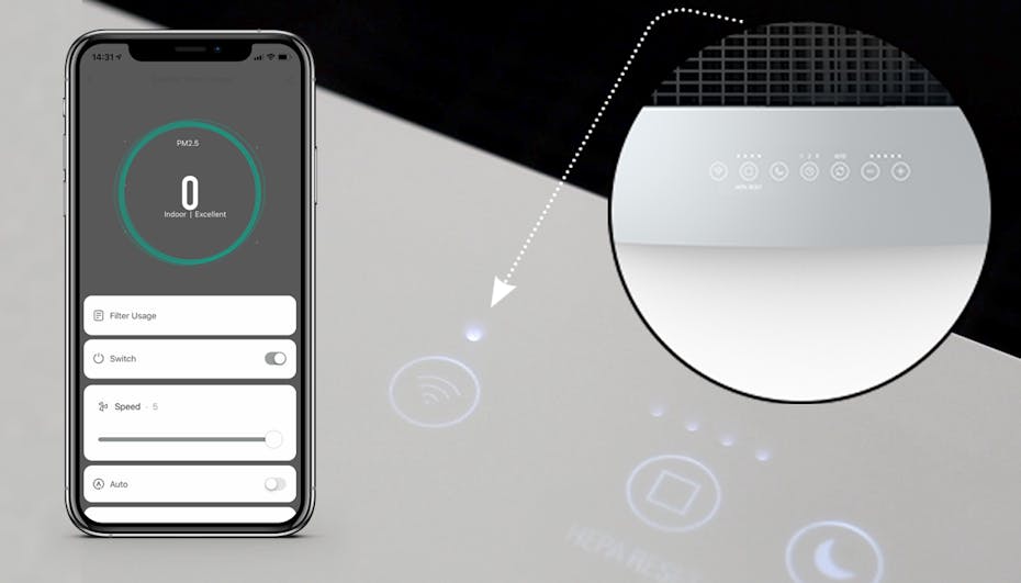 Roger and Roger big air purifier comes with wifi and app Roger and Roger big air purifier comes with wifi and app