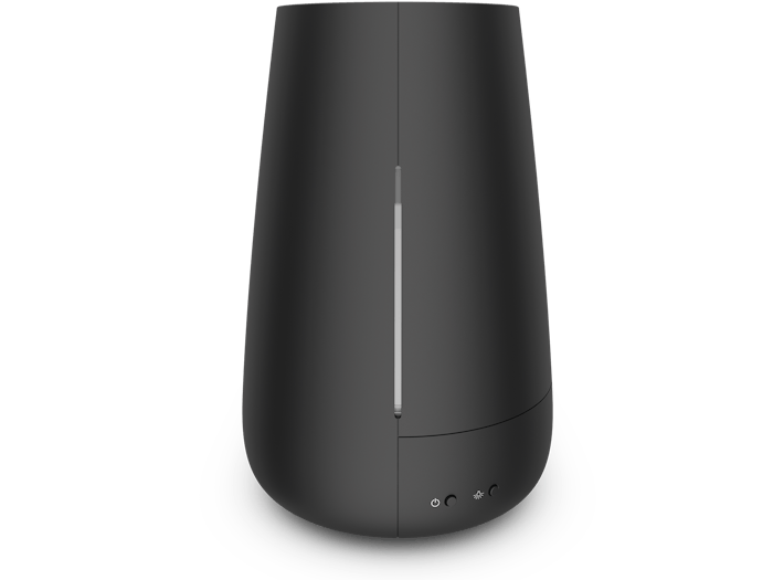 Ben humidifier by Stadler Form in black Ben humidifier by Stadler Form in black as side view