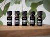 Essentialöle von Stadler Form auf einem Regal Essential oils by Stadler Form on a shelf