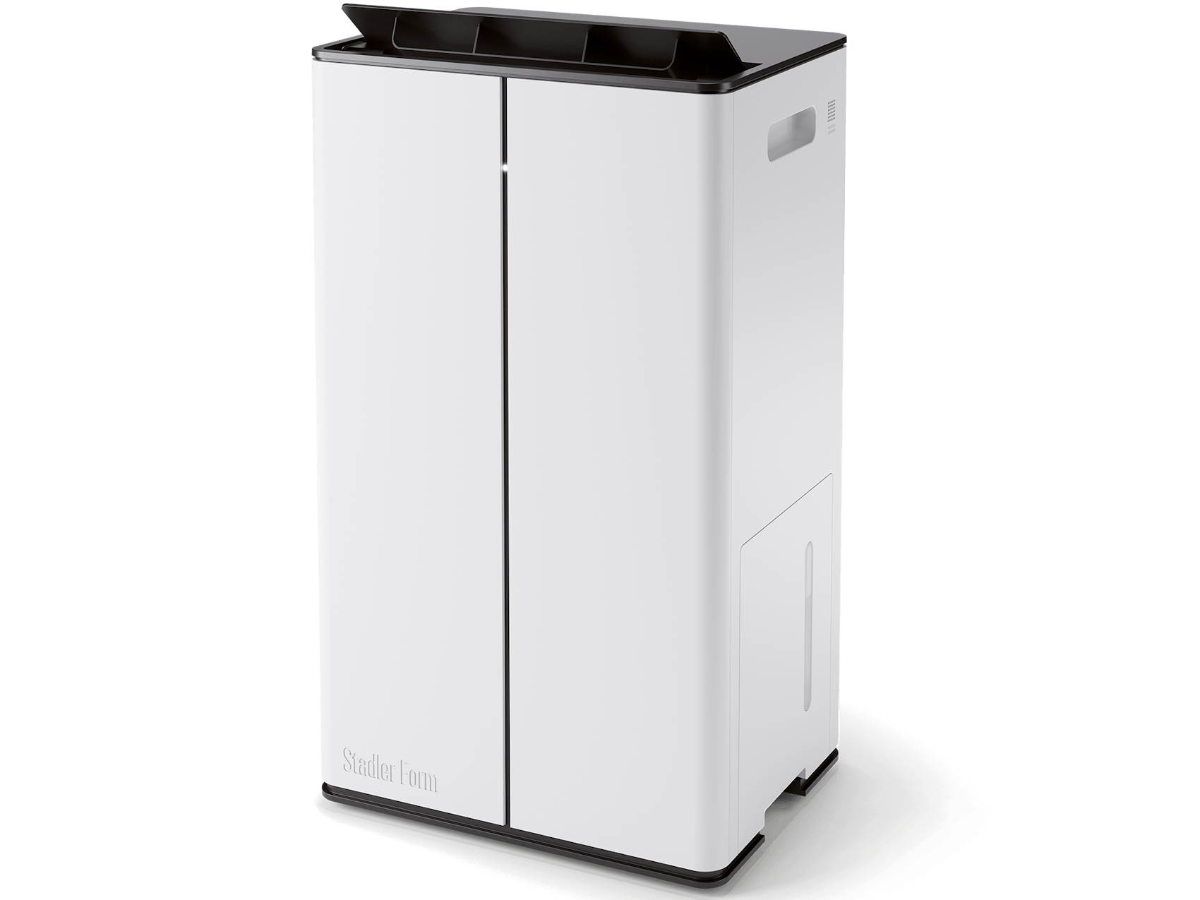 Lukas Pro dehumidifier by Stadler Form in white as iso view