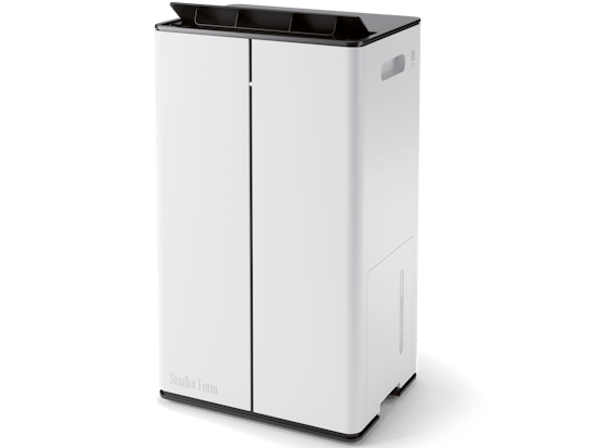 Lukas Pro dehumidifier by Stadler Form in white as iso view