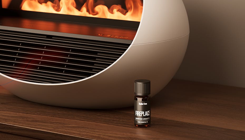 Erik fan heater and Fireplace essential oil from Stadler Form Erik fan heater and Fireplace essential oil from Stadler Form