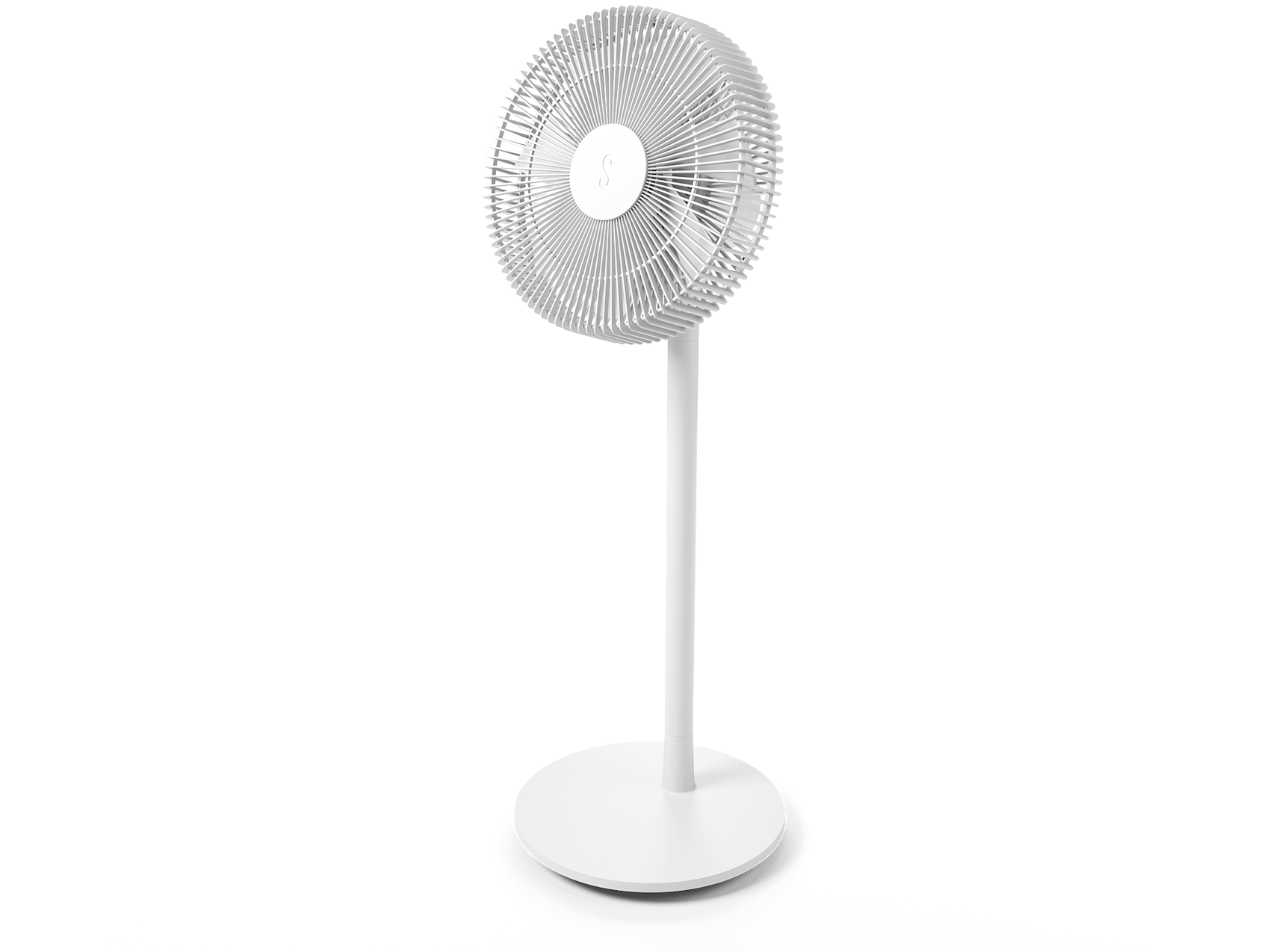 Finn fan by Stadler Form in white as perspective view