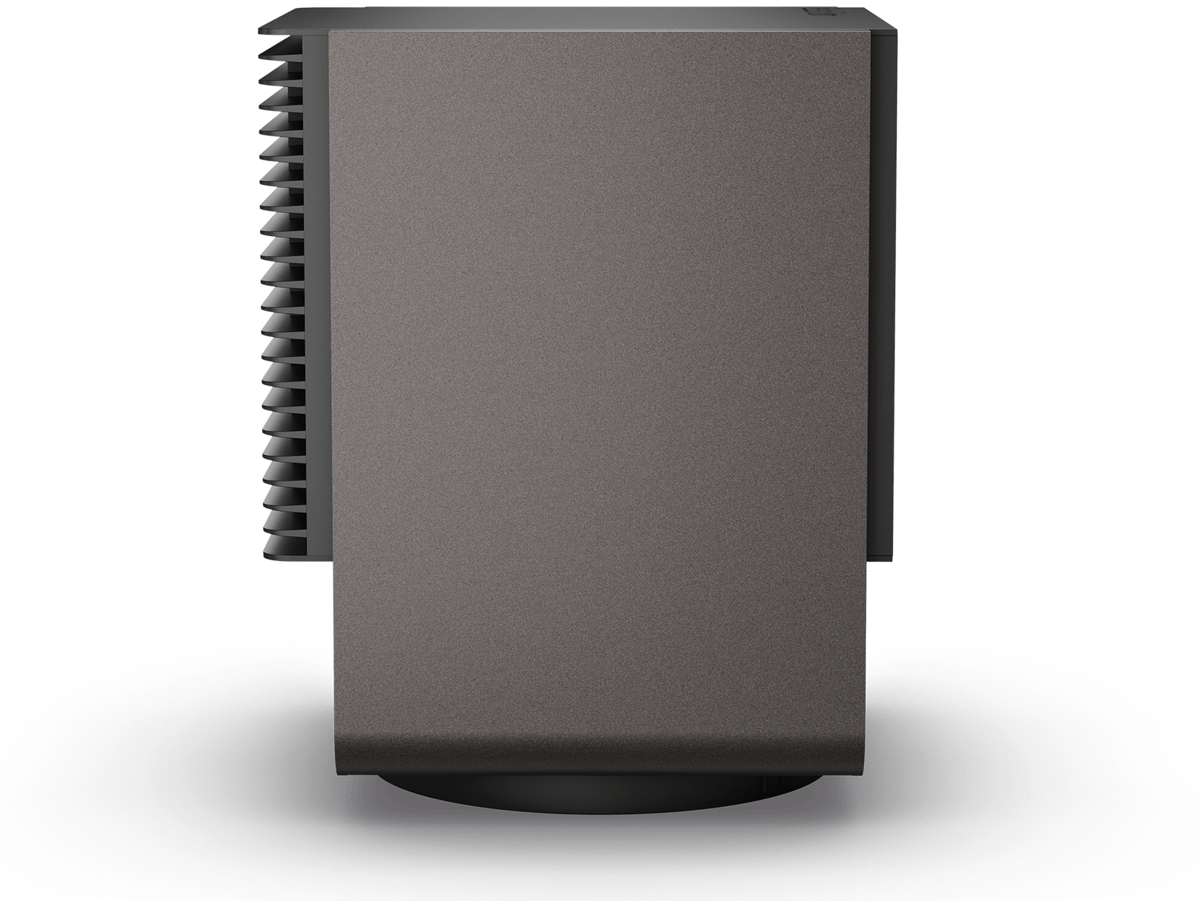 Chauffage Alex par Stadler Form en noir, vue latérale Chauffage Alex par Stadler Form en noir, vue latérale