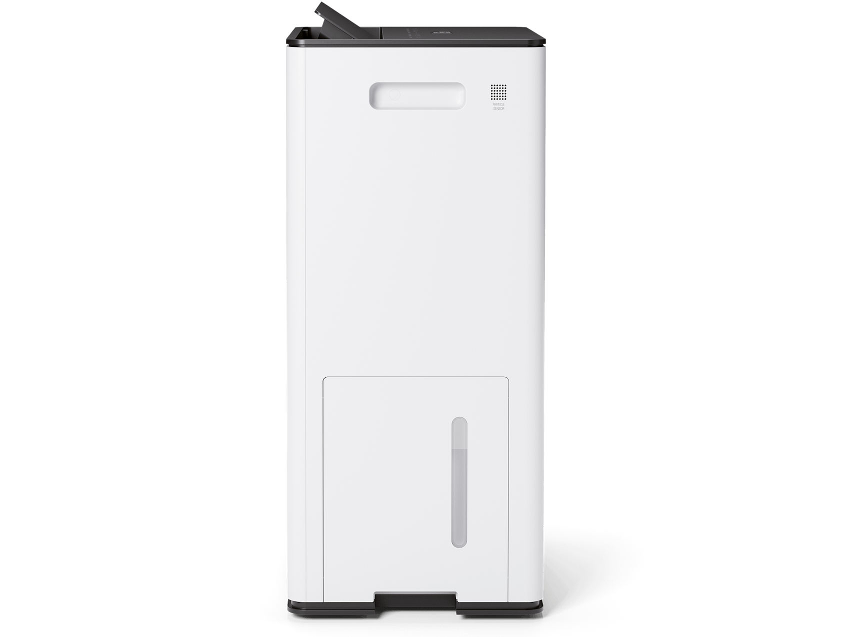 Lukas Pro dehumidifier by Stadler Form in white as side view