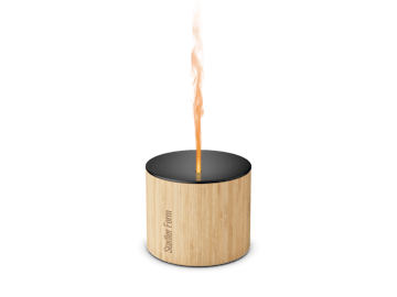 Nora aroma diffuser by Stadler Form in bamboo as perspective view Nora aroma diffuser by Stadler Form in bamboo as perspective view