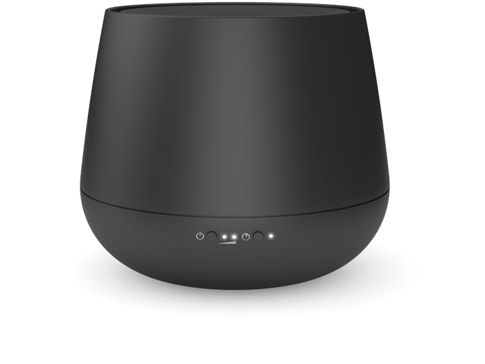Julia aroma diffuser by Stadler Form in black as front view