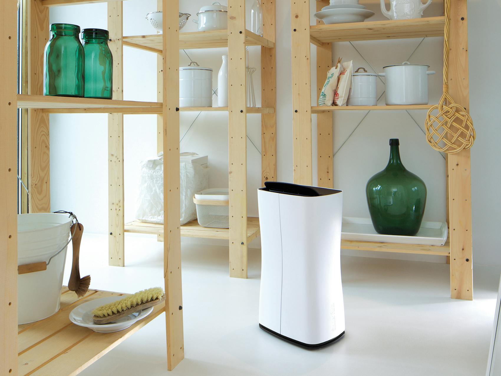 Theo dehumidifier by Stadler Form Theo dehumidifier by Stadler Form in a basement